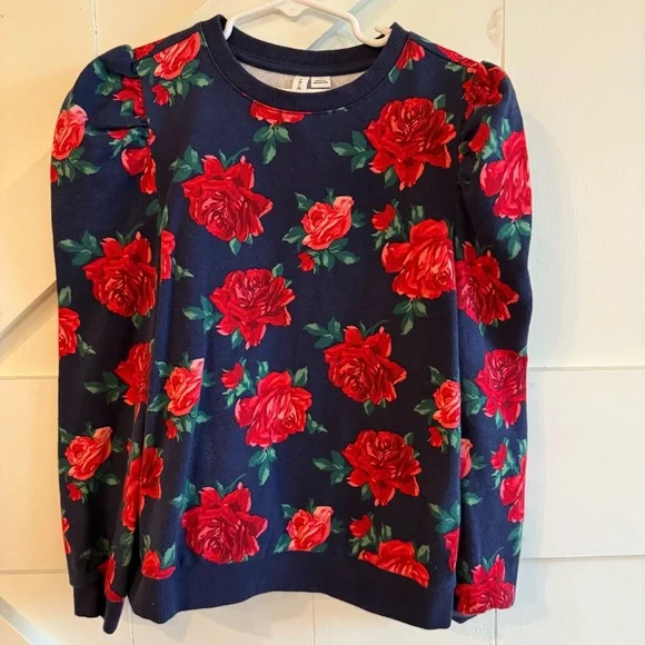 American Girl x Janie and Jack Wrapped in Roses Party Top 12 Puff Sleeves - Picture 1 of 8